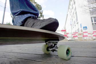 Skateboard aus Holz