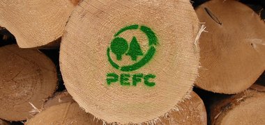 PEFC Label Gütesiegel Nachhaltige Waldbewirtschaftung © PEFC