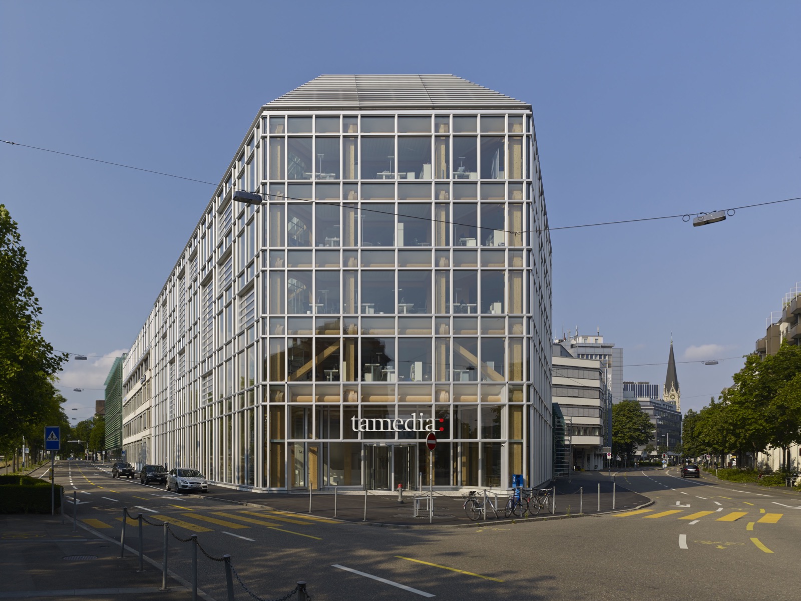 Tamedia Medienhaus, Skelettbauweise, Zürich, Shigeru Ban Architects Europe